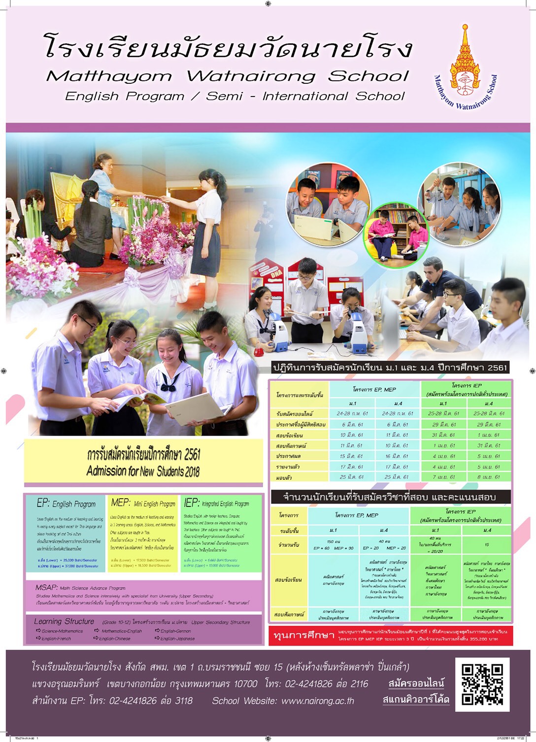 Admission for New Students 2018