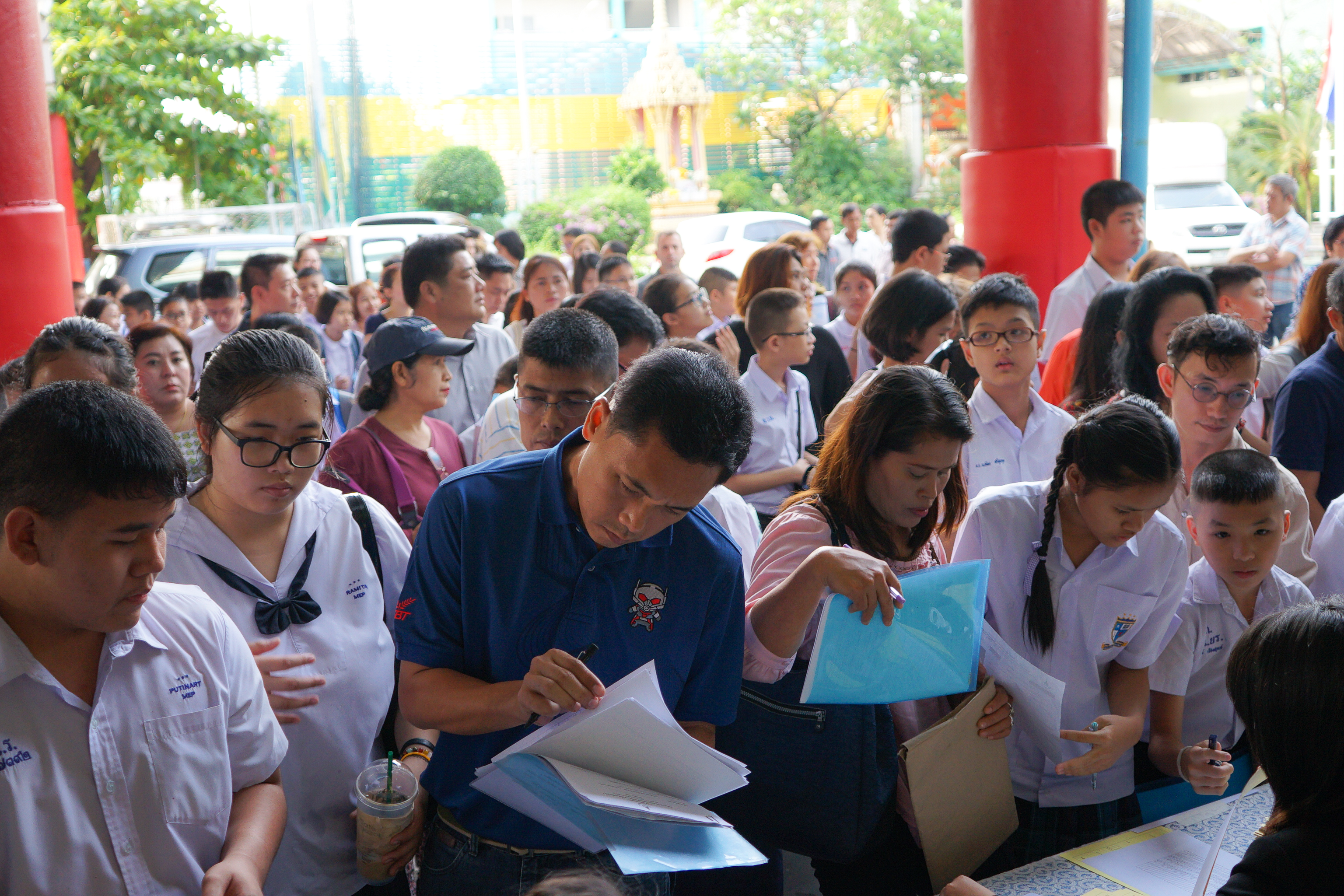 ภาพกิจกรรมการรับมอบตัวนักเรียนห้องเรียนพิเศษ EP-MEP ปีการศึกษา 2561