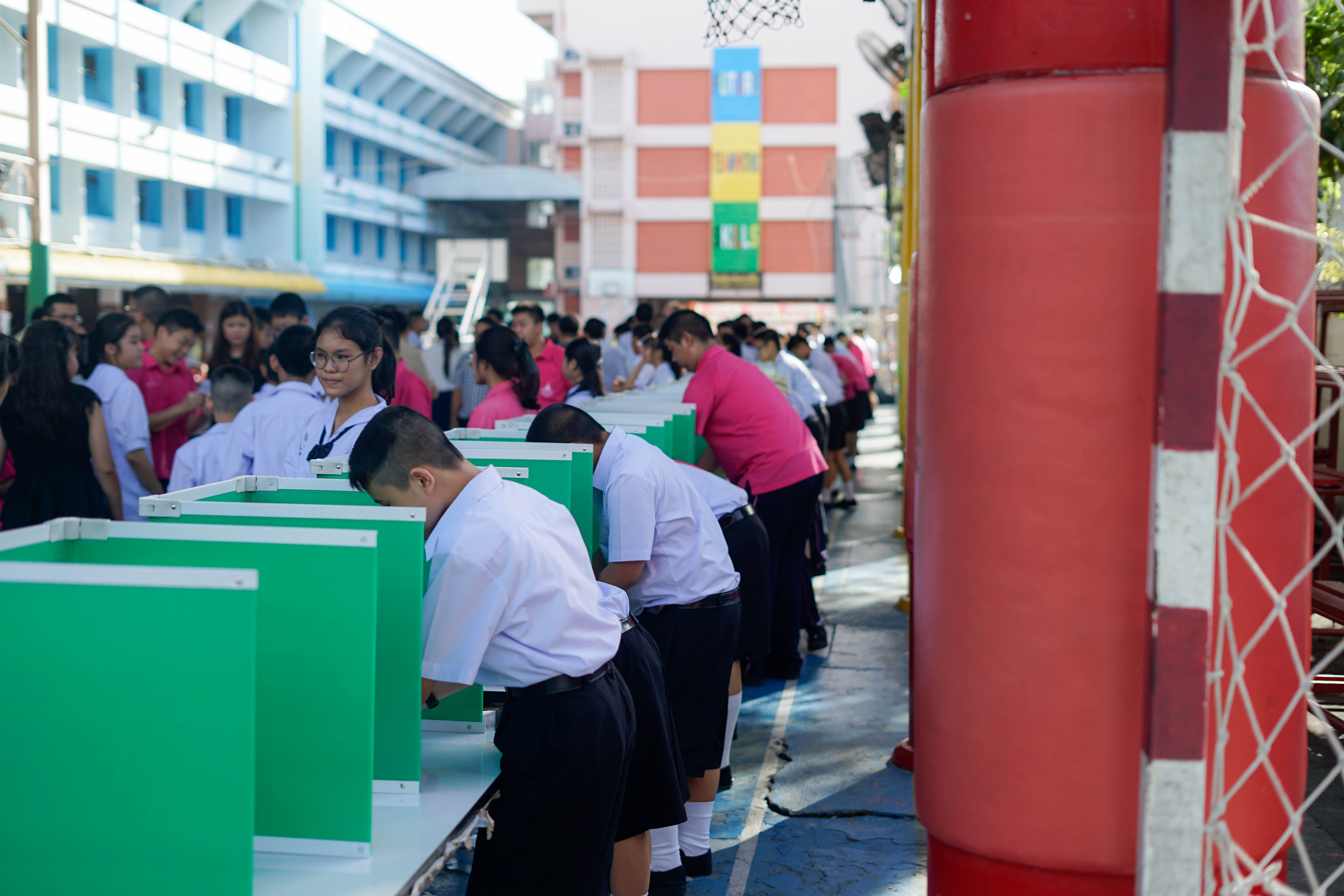 โรงเรียนมัธยมวัดนายโรงจัดกิจกรรมเลือกตั้งสภานักเรียน ปีการศึกษา 2562